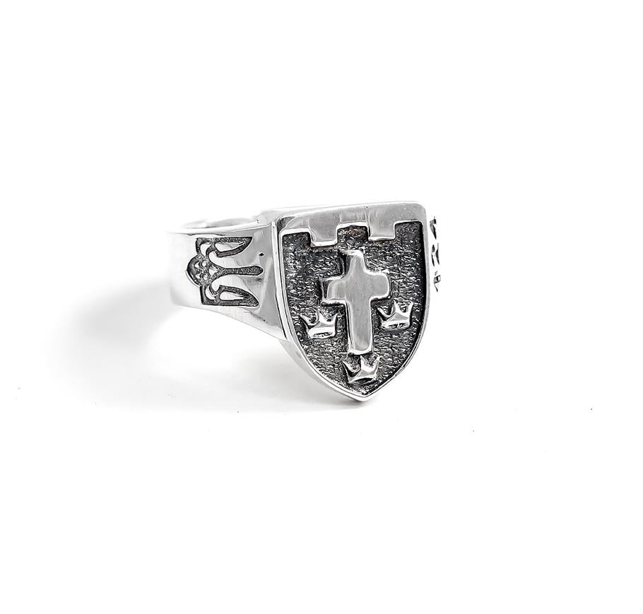 Печатка Maxi Silver 9496 SE 124 ОБР ТРО р. 19 (8949682)