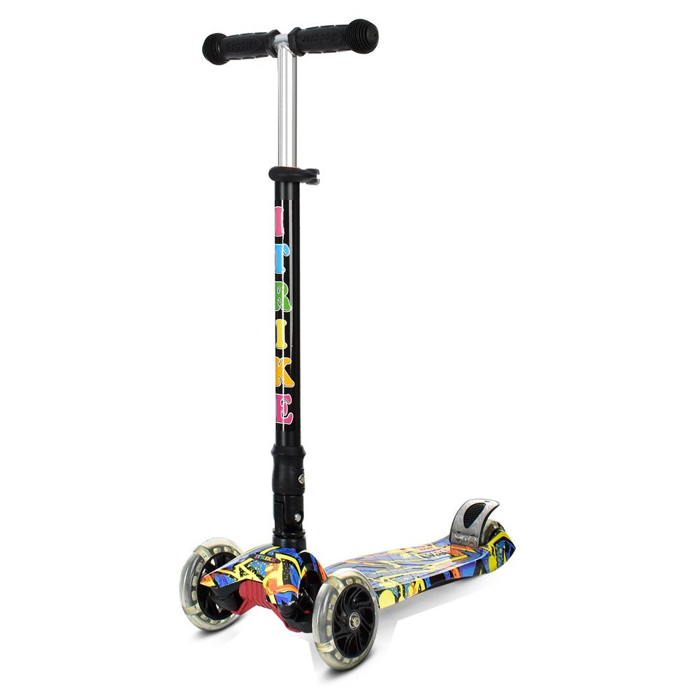 Самокат детский MAXI iTrike JR3-003-1-WP14 складной (32118)