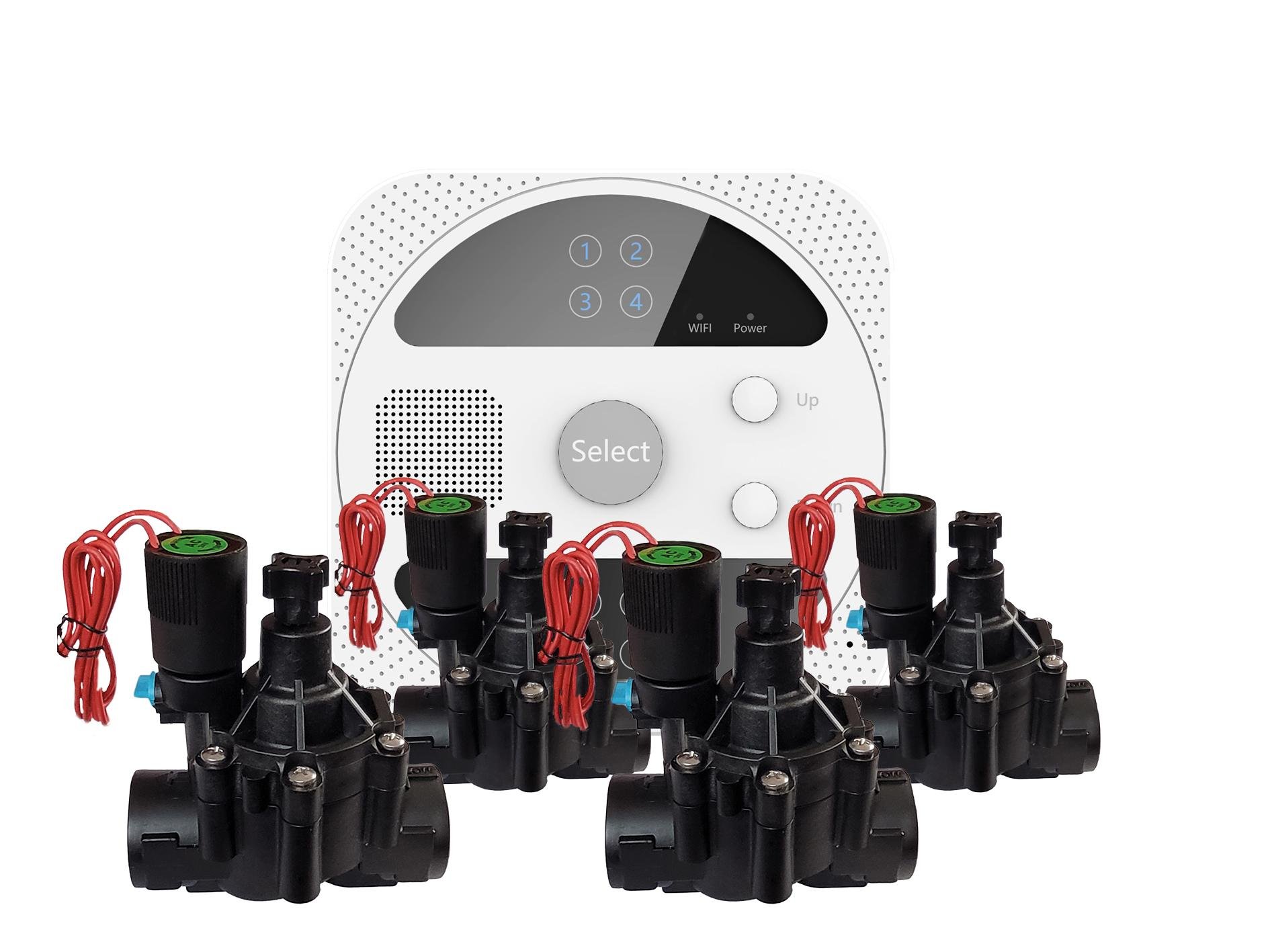 Комплект для автоматичного поливу WiFi контролер/ 4 клапани DN40 (499474)