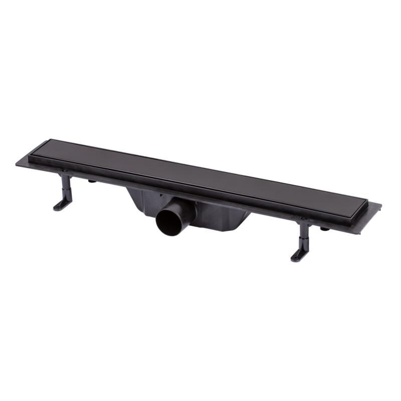 Трап линейный Q-tap Dry Tile304-600MBLA с нержавеющей решеткой 600х70 (11509)