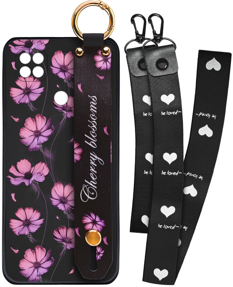 Чехол SHLab Xiaomi Redmi 9C Cherry Blossoms + два ремешка с карабином (32096) Чехол SHLab Xiaomi Redmi 9C Cherry Blossoms + два ремешка с карабином (32096)