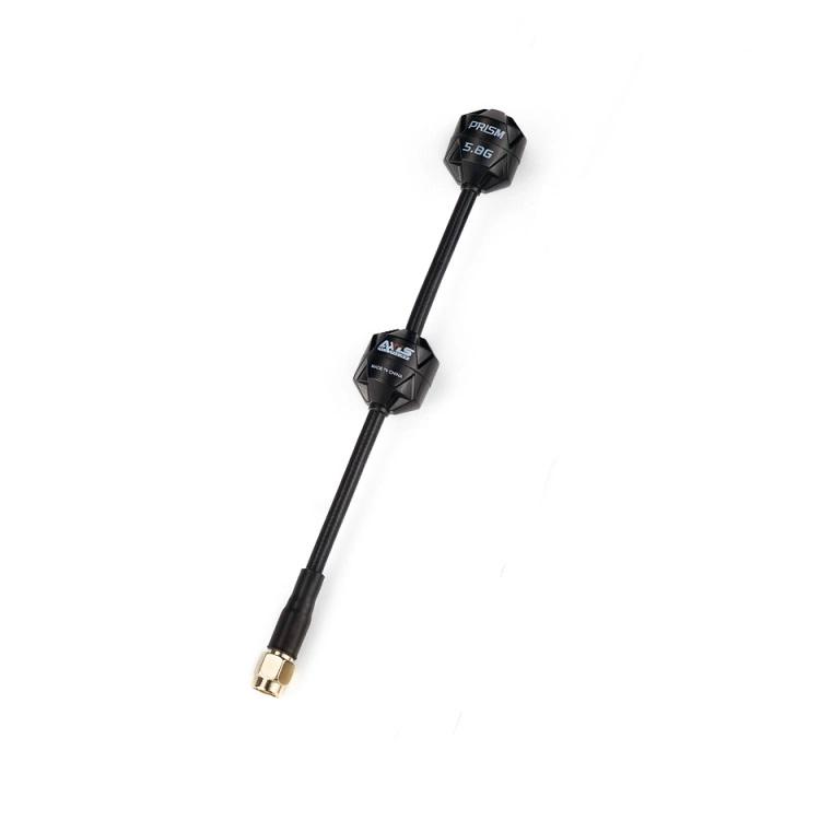 Антенна 5,8G RHCP Axisflying PRISM DUAL 4,75Dbi SMA-Male прямой для FPV дронов 150 мм Черный (00-00027331)