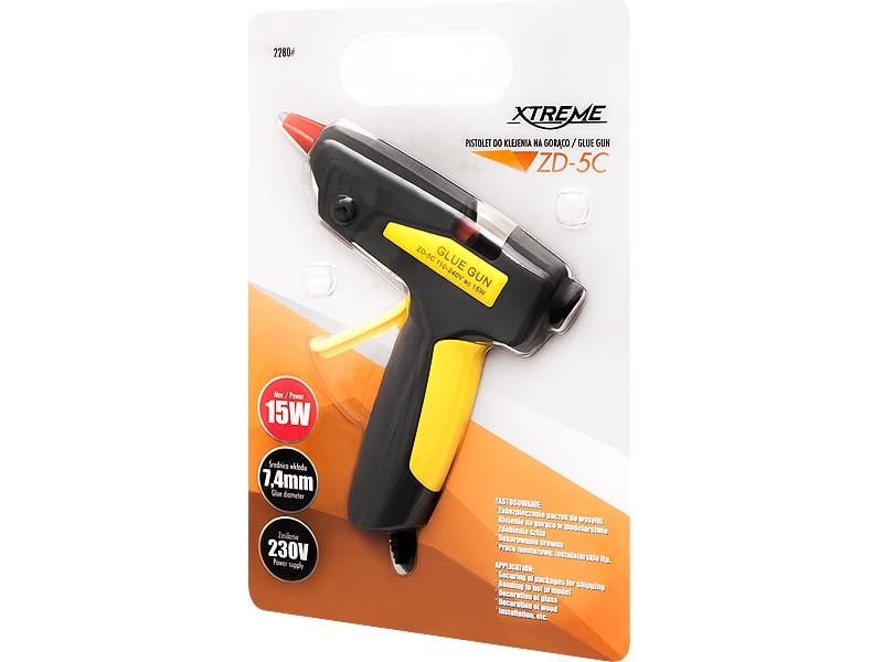Пистолет клеевой Xtreme под стержень 7 мм 15W (2280#)