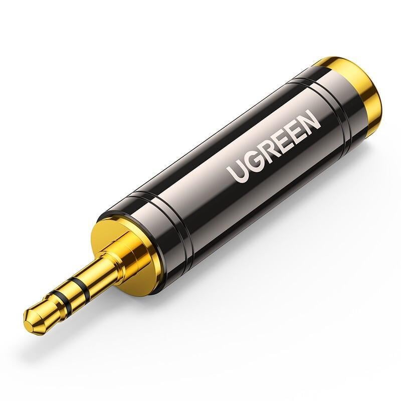 Аудіоперехідник для навушників UGREEN AV168 Jack 3,5/6,5 мм Чорний (60711)