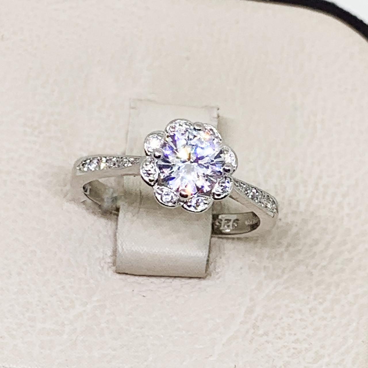 Кольцо серебряное с кубическим цирконием 2,71 г р. 18 (1685315959)