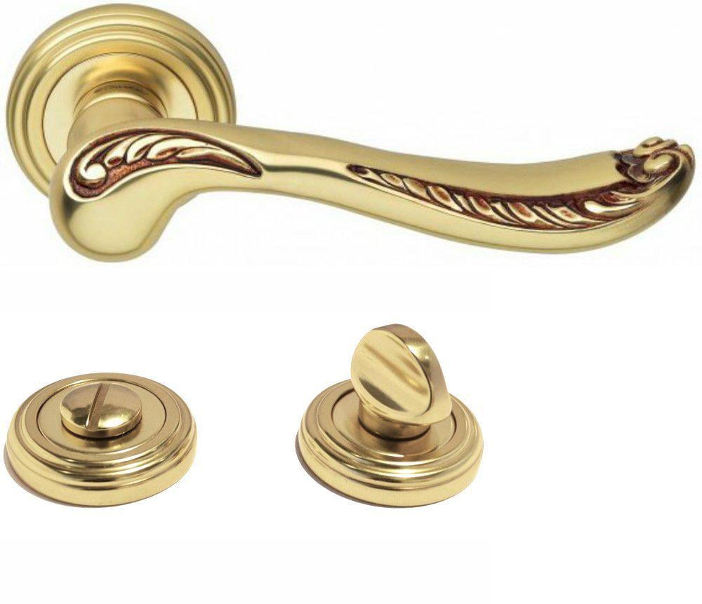 Ручки Linea Cali Lady WC-фиксатор Французское золото (2002wc)