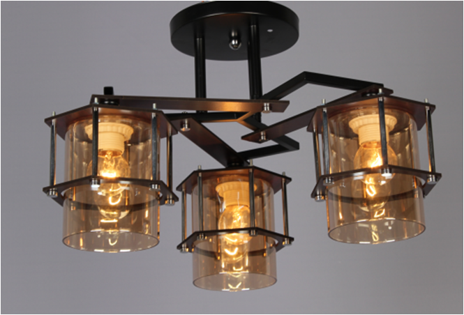 Люстра LK-731S/3 E27 BK+CH (27-171)