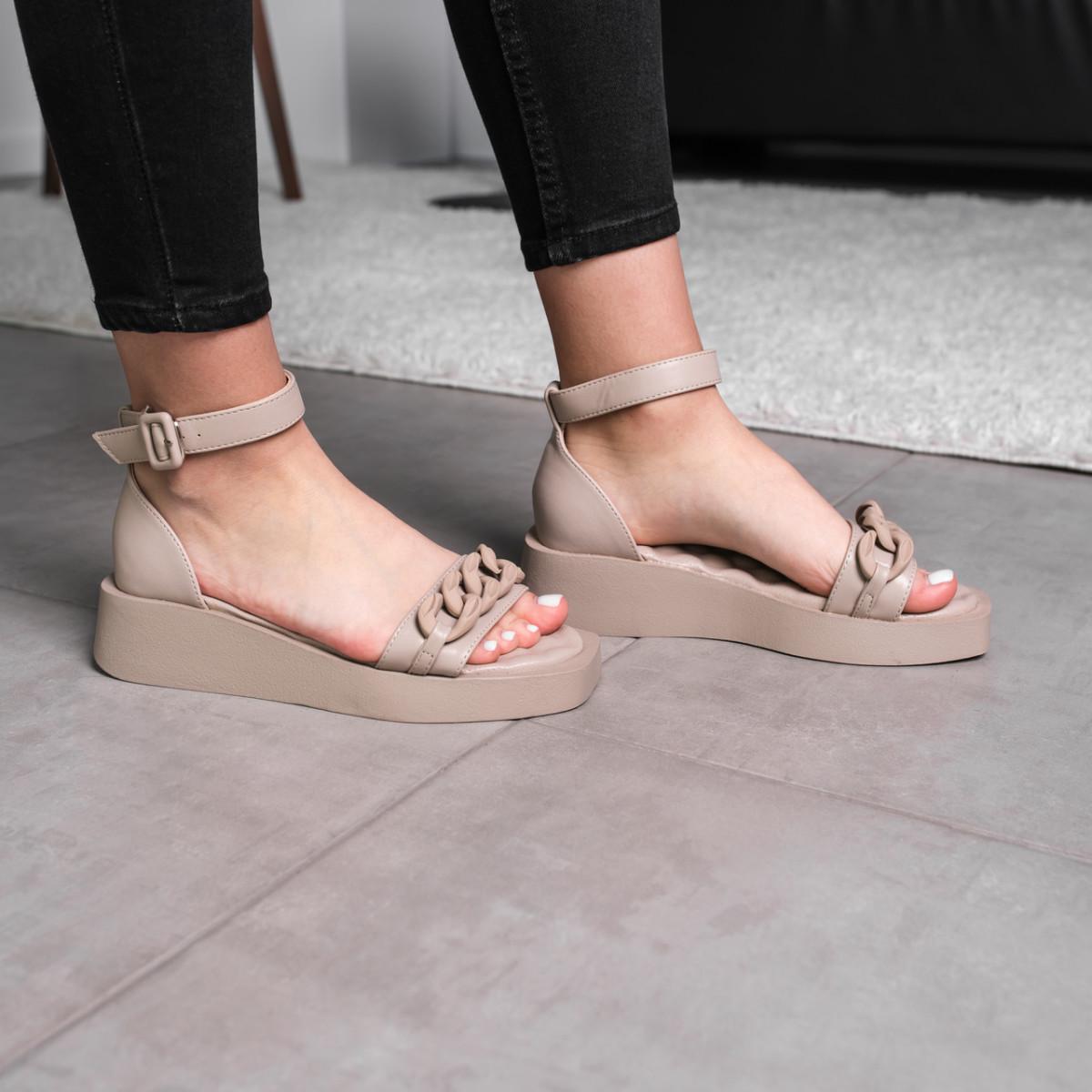 Босоножки женские Fashion р. 37 24 см Бежевый (3667) - фото 2