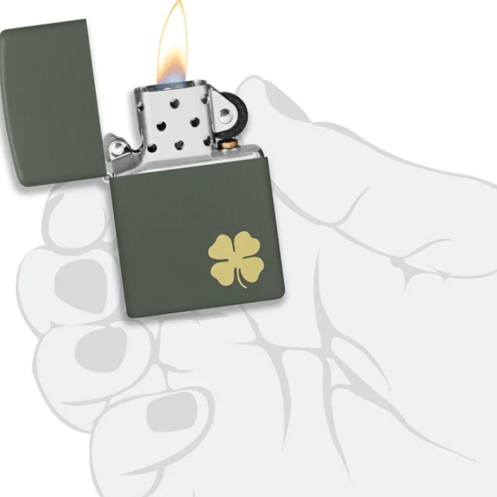 Запальничка ZIPPO Four Leaf Clover Design 49796 - фото 4 Запальничка ZIPPO Four Leaf Clover Design 49796 - фото 4