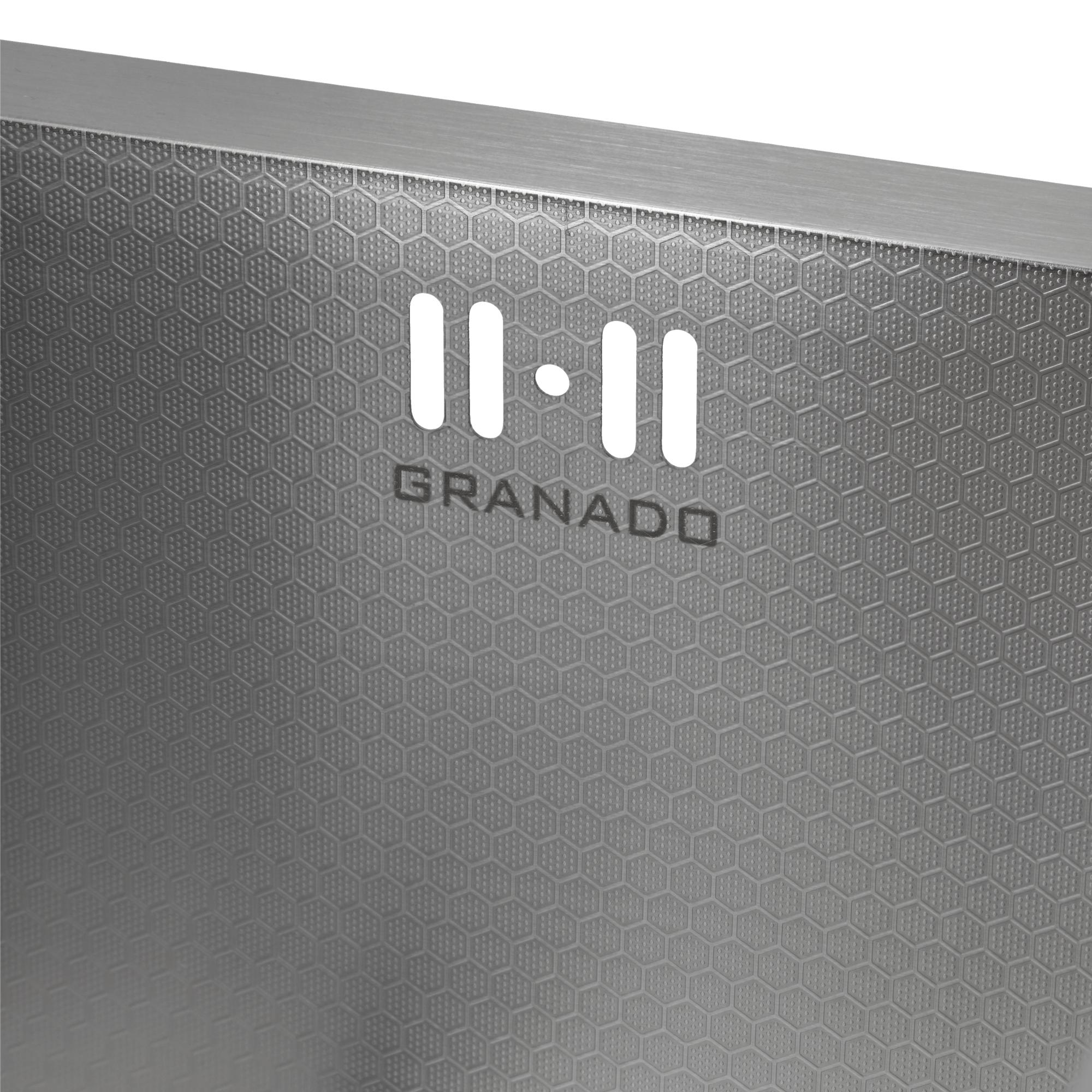 Мийка для кухні Granado Under top Max Steel S304 Honeycomb 53х43х22 см - фото 5 Мийка для кухні Granado Under top Max Steel S304 Honeycomb 53х43х22 см - фото 5