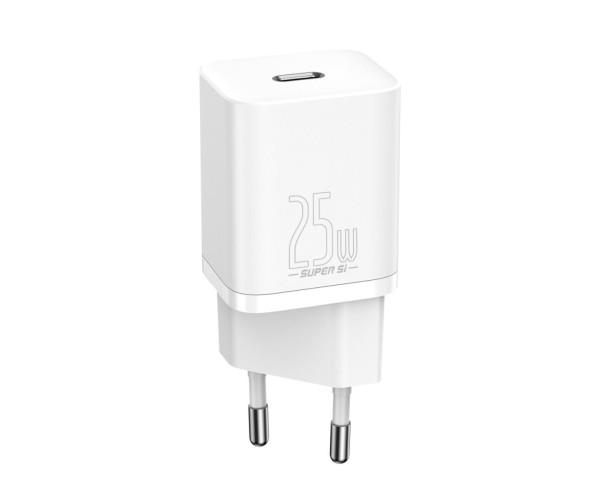Зарядное устройство сетевое BASEUS Super Si PD25W /QC3.0 3А White