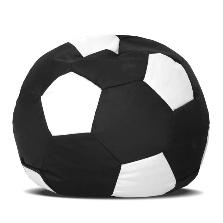 Крісло мішок 120х120 см Чорний з білим (31247-Нов)