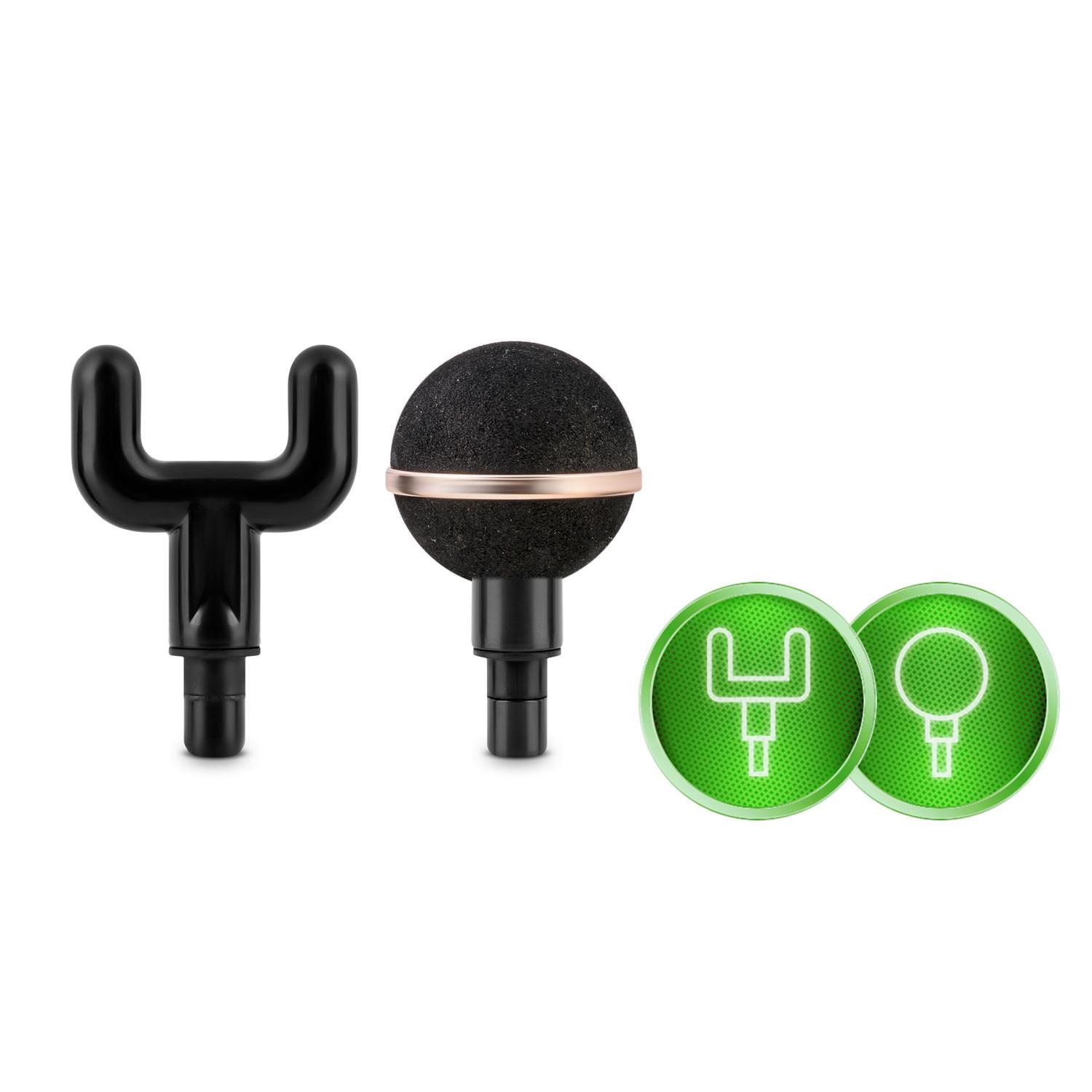 Масажний пістолет багатофункціональний Neo-Sport NS-500 8 насадок Рожевий (429838) - фото 9