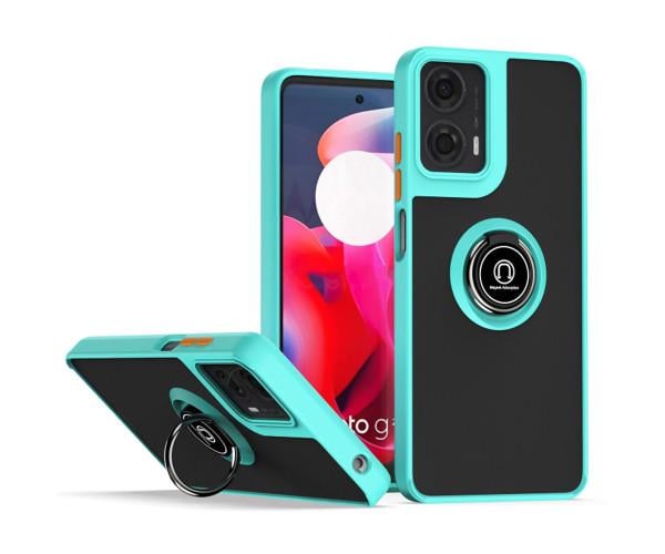 Чехол - накладка TPU Color Matte Ring для Motorola Moto G85 / S50 Neo Голубой