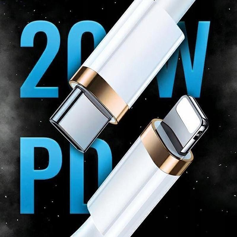 Кабель для зарядки телефона/смартфона Usams US-SJ484 U63 Type-C-Lightning 20 Вт 1,2 м (SJ484USB02) - фото 2