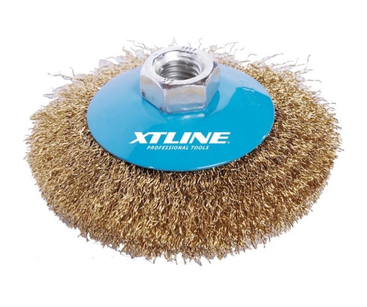 Щітка дротяна торцева XTLine XT22001 гофрована M14 100 мм (2349926414)