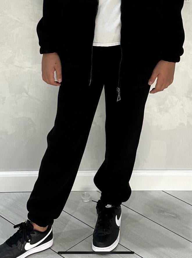 Штаны спортивные утепленнные 2211 134 см Черный (159061)