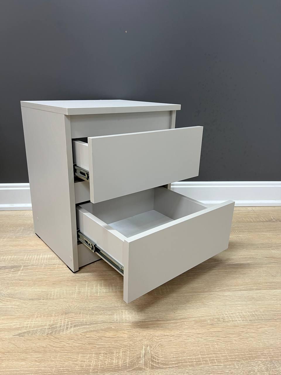 Тумба приліжкова Кватро 2 шухляди 400х480х340 мм Кашемір - фото 3 Тумба приліжкова Кватро 2 шухляди 400х480х340 мм Кашемір - фото 3