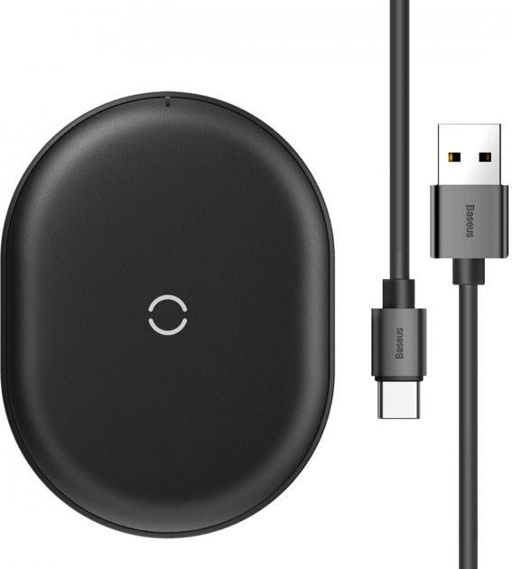 Бездротовий ЗП Baseus Cobble 15W Black (WXYS-01)