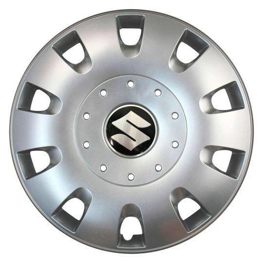 Автомобильные колпаки SKS 401 R16 с логотипом Suzuki 4 шт. Серебристый