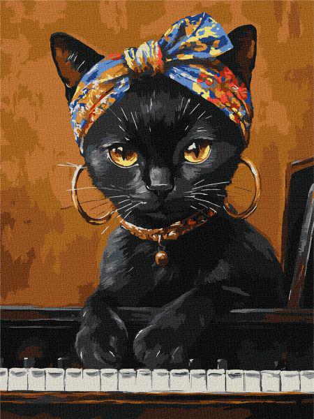 Картина за номерами Ideyka Незвичайна кішка 30x40 см (Id-KHO6766)