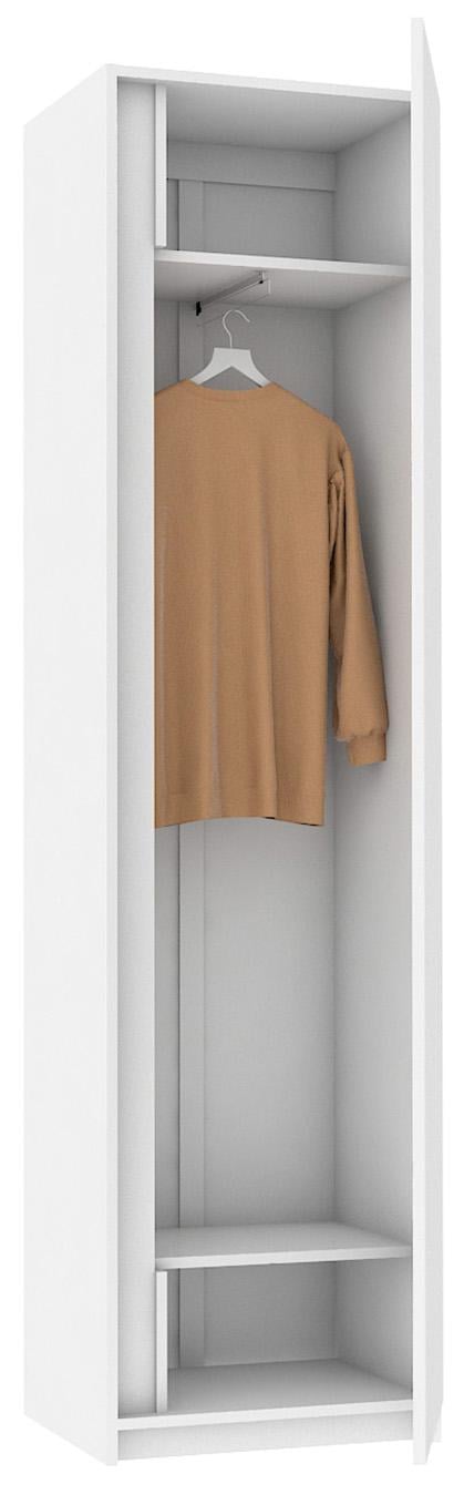 Шкаф пенал для одежды Мастер Форм Брайт 520х376х2000 мм Белый (20538) - фото 2 Шкаф пенал для одежды Мастер Форм Брайт 520х376х2000 мм Белый (20538) - фото 2