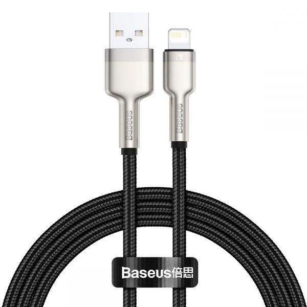 Кабель Baseus Cafule Series Metal Cable USB to Lightning 2,4 A 0,25 м CALJK-01 Black