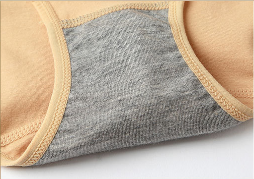 Трусики женские менструальные с кружевом на резинке L Абрикосовый - фото 3