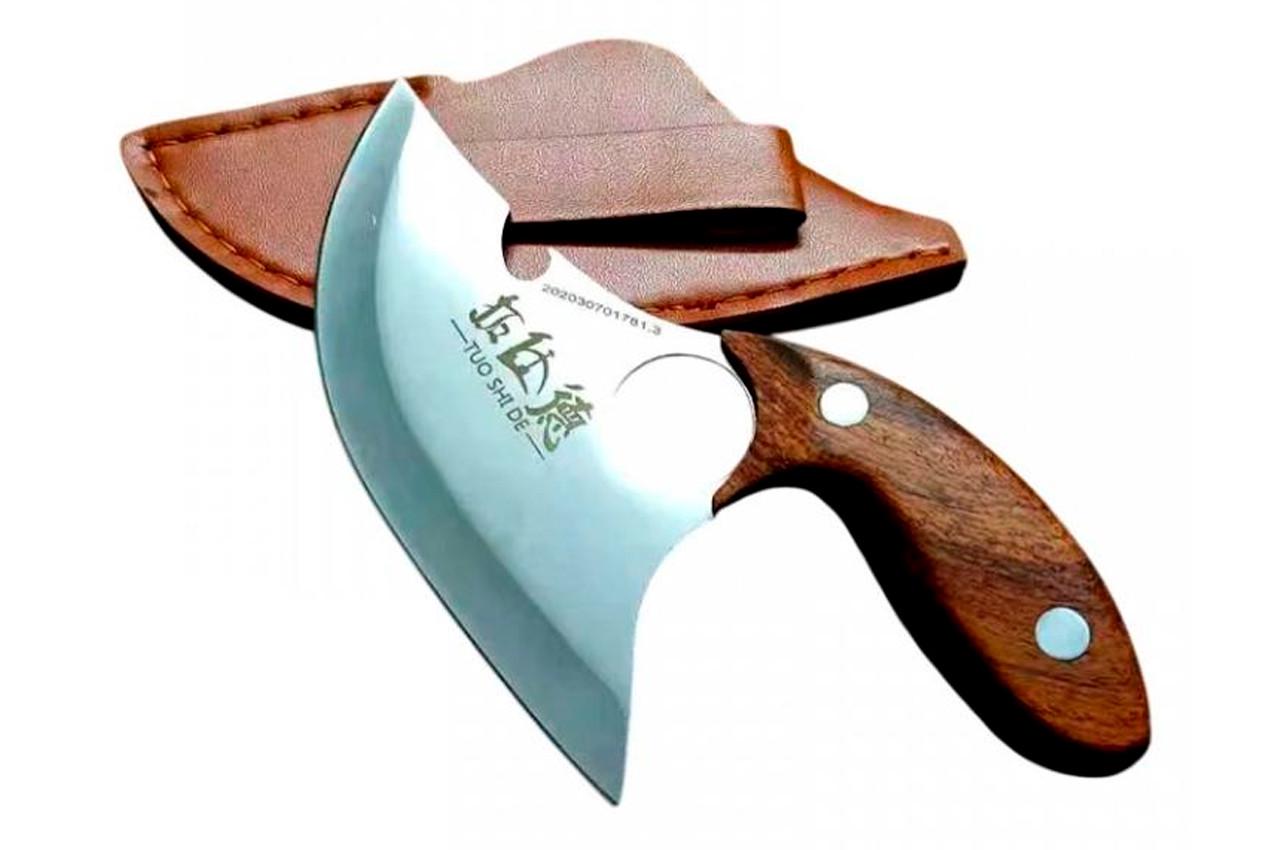 Ніж-сокирка туристичний 160 мм 125/35 мм у чохлі (ATF-4051)