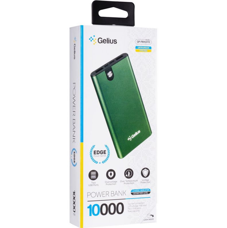 Повербанк Gelius Edge GP-PB10-013 10000 mAh 10W Green - фото 9