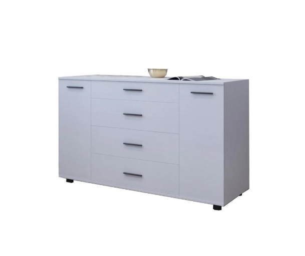 Комод для гостиной Еверест Бриз К-6 130х38х72,5 см Нимфея Альба (DTM-2478)