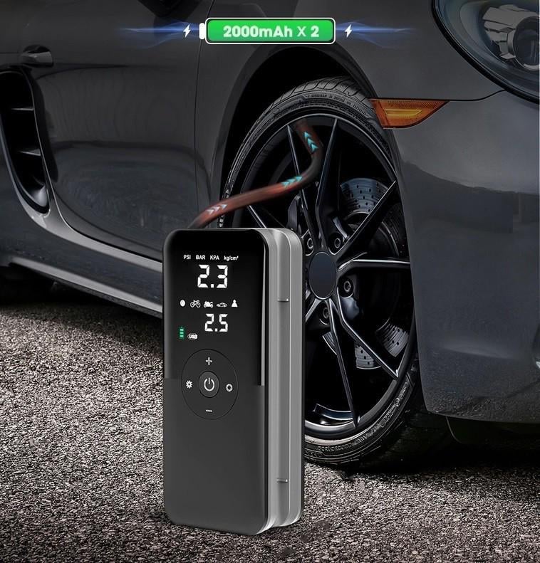 Компресор акумуляторний Carsun C3106 з PowerBank і ліхтариком - фото 2