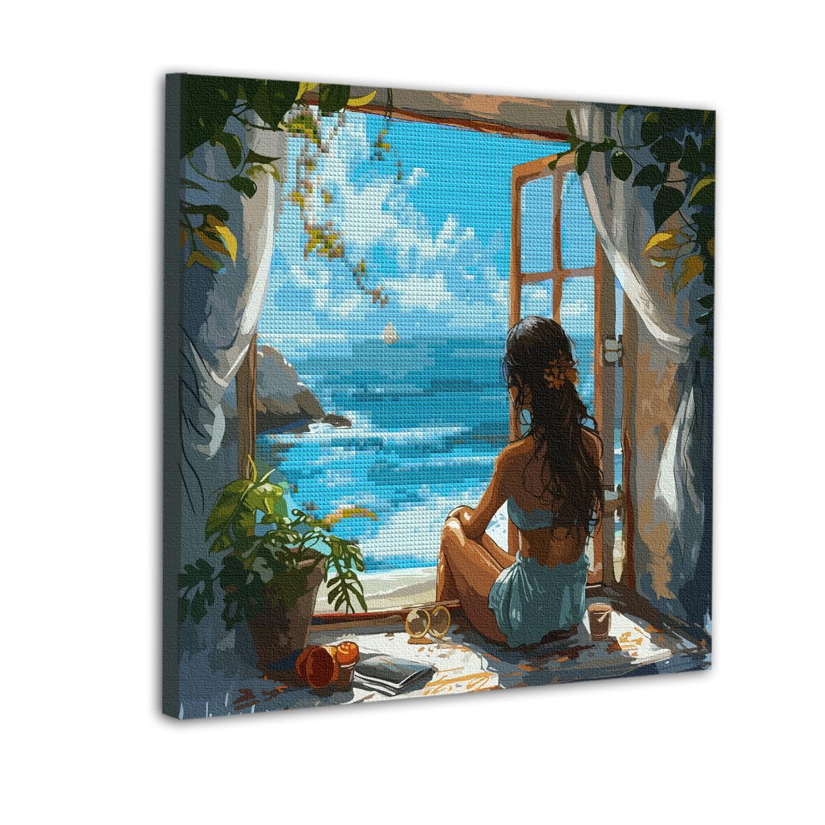 Картина по номерам с алмазной мозаикой Santi Вид на море 40x50 см (Top-954995)