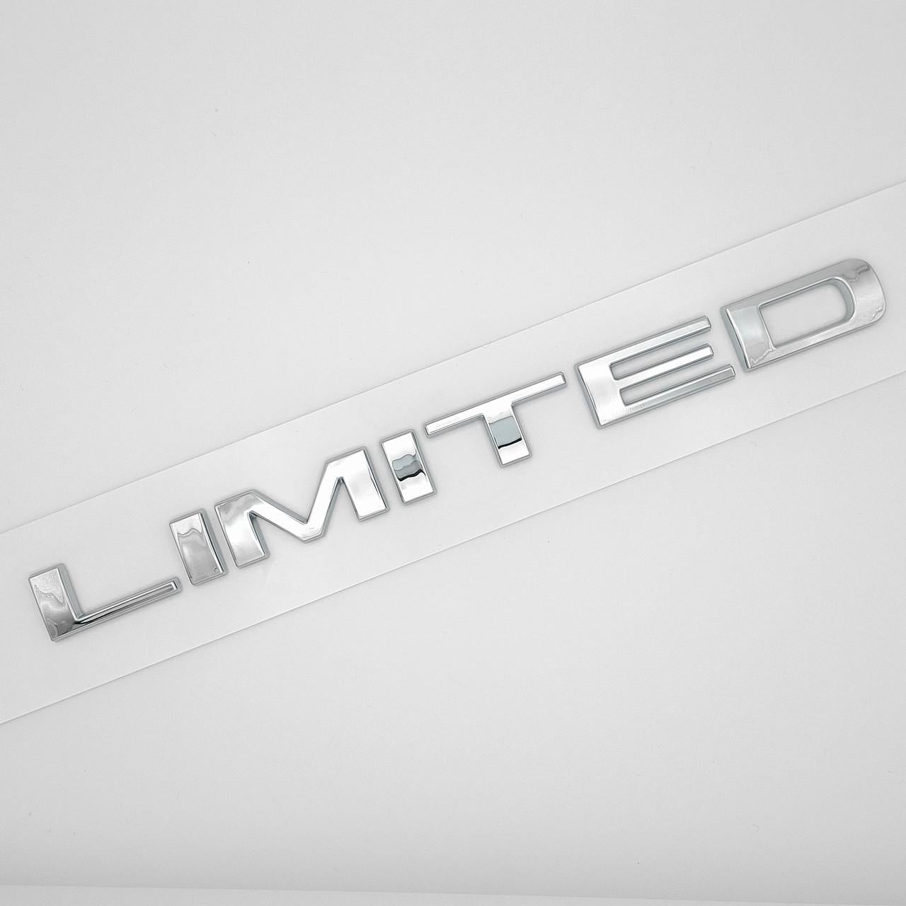Емблема напис Limited Jeep ABS 20,5х1,6 см Хром глянцевий (2881032513)