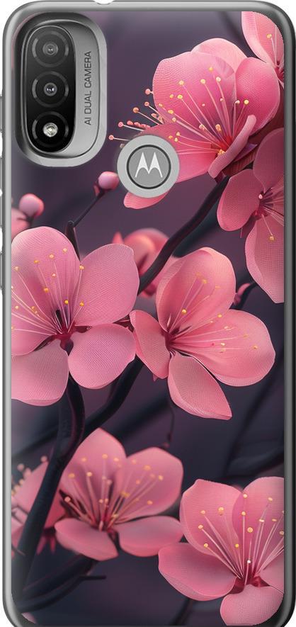 Чехол на Motorola E20 Пурпурная сакура (6075u-2509-42517)
