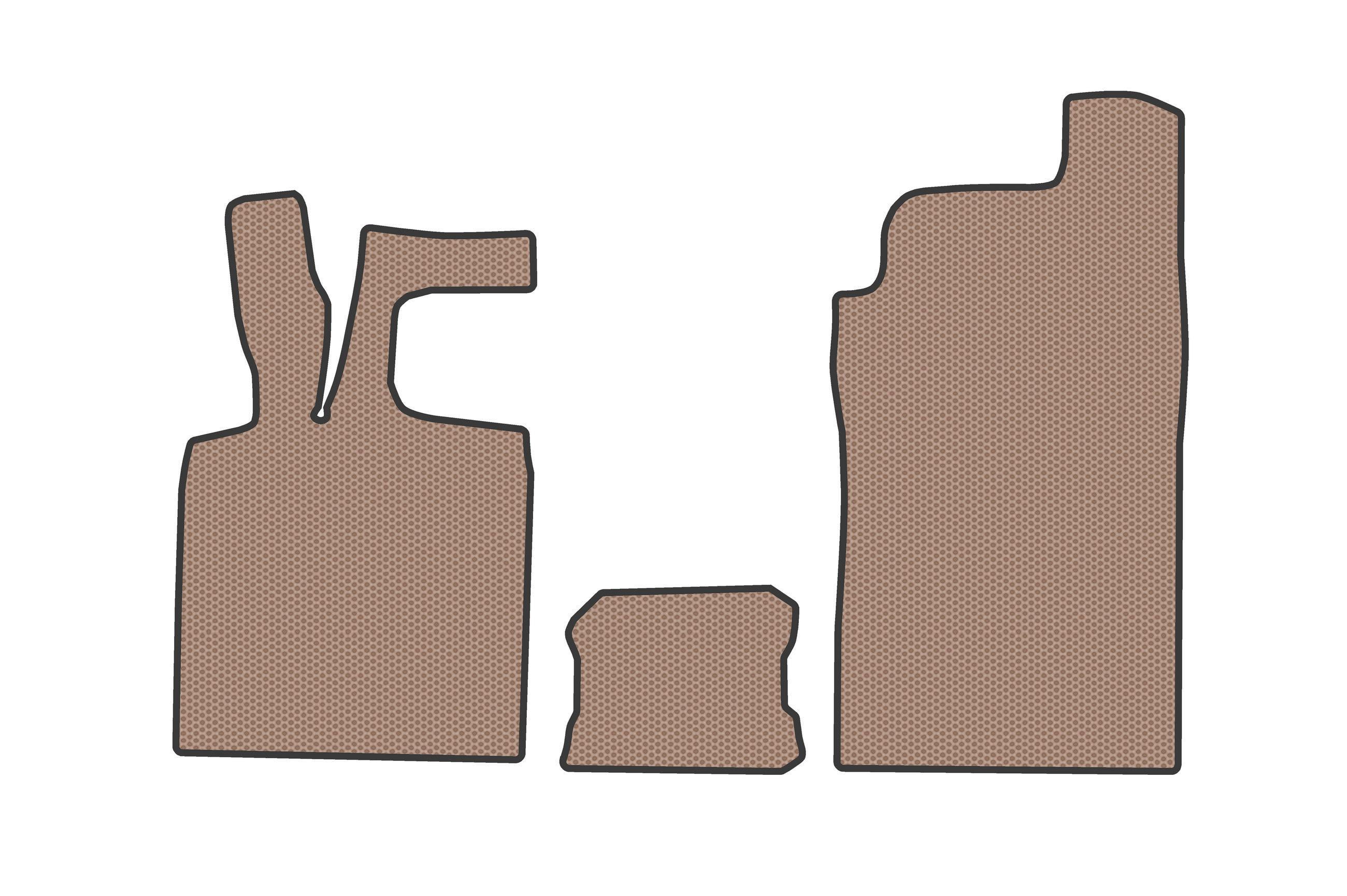 Коврики резиновые Digital Designs Carsuit для Smart 2014- г. Бежевый (185555)