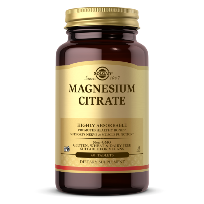 Магний Solgar Magnesium Citrate 60 табл. (SOL-01710)