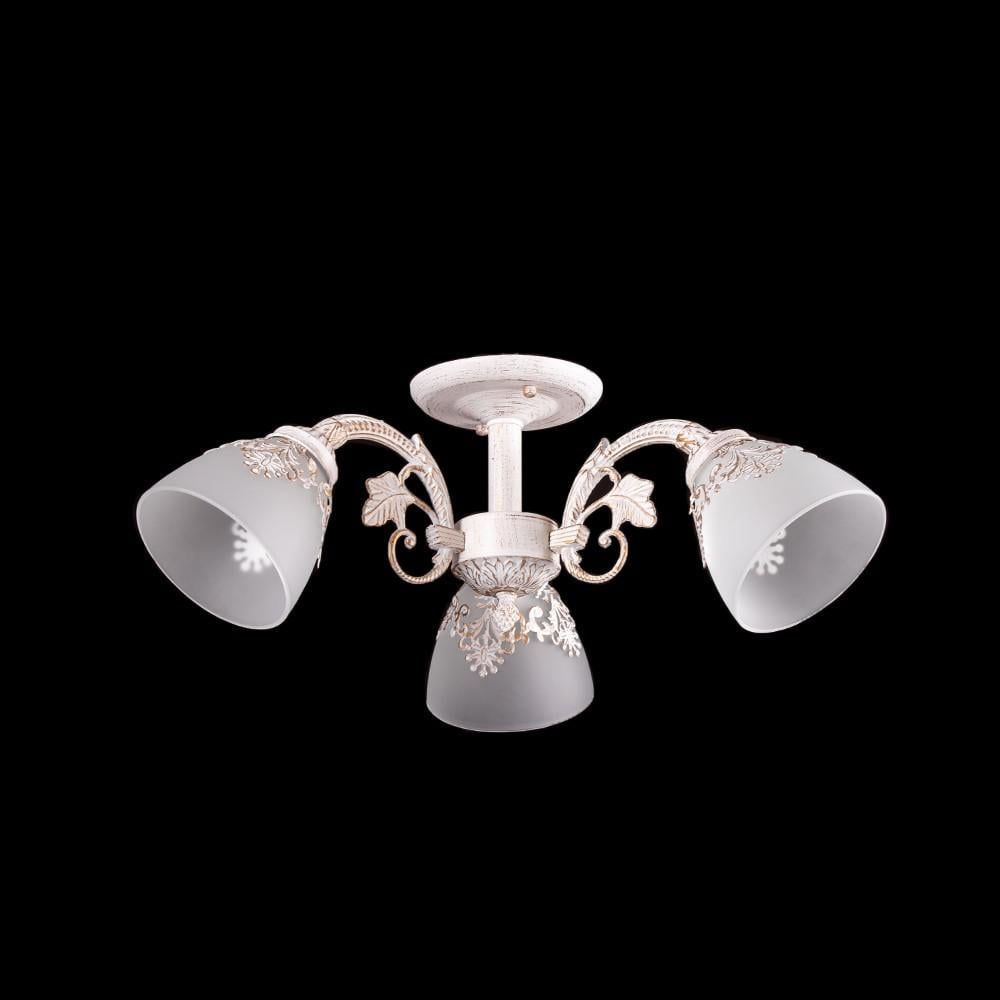 Люстра стельова Свет на 3 плафона біло-золота 4506/3WG • Краща ціна в ...