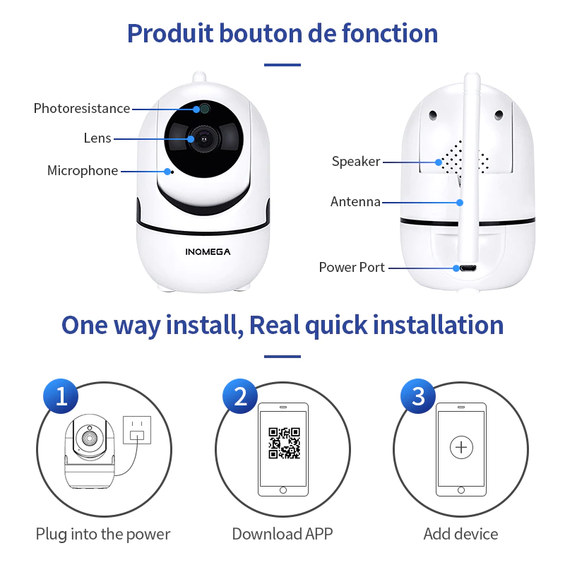 IP-камера бездротова Inqmega Full-HD 2 MP с WIFI - фото 7