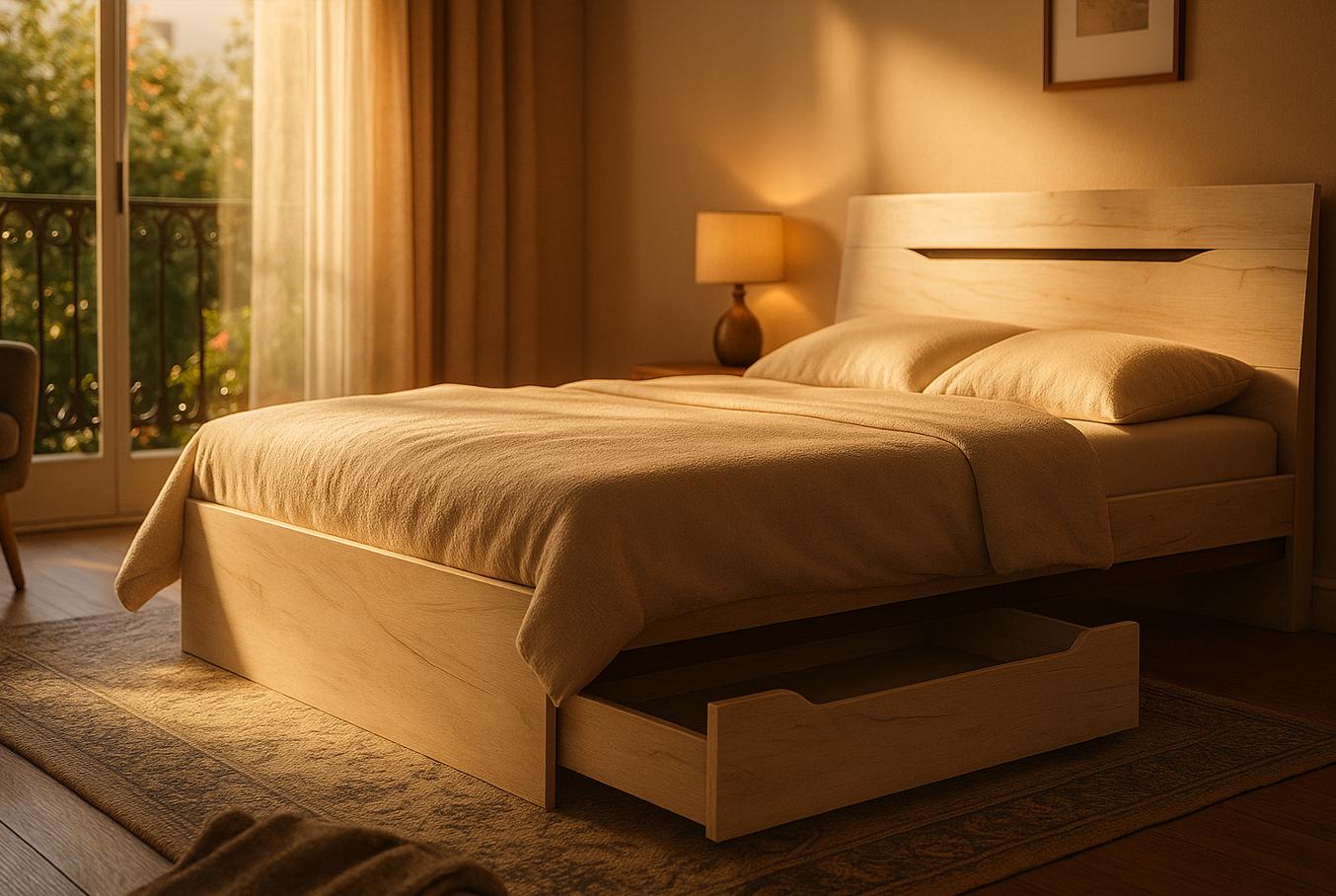 Ліжко Майстер Форм Аякс з ящиком 1650х2000х870 мм Дуб крафт білий/Венге магія (21040)