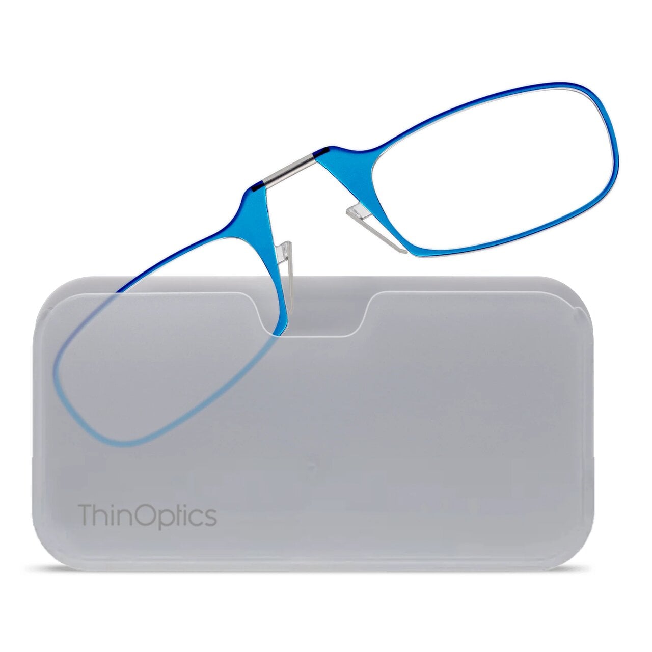 Очки для чтения Thinoptics с классическим белым чехлом/диоптрий +1,00 Синий (1.0BLUWUP)