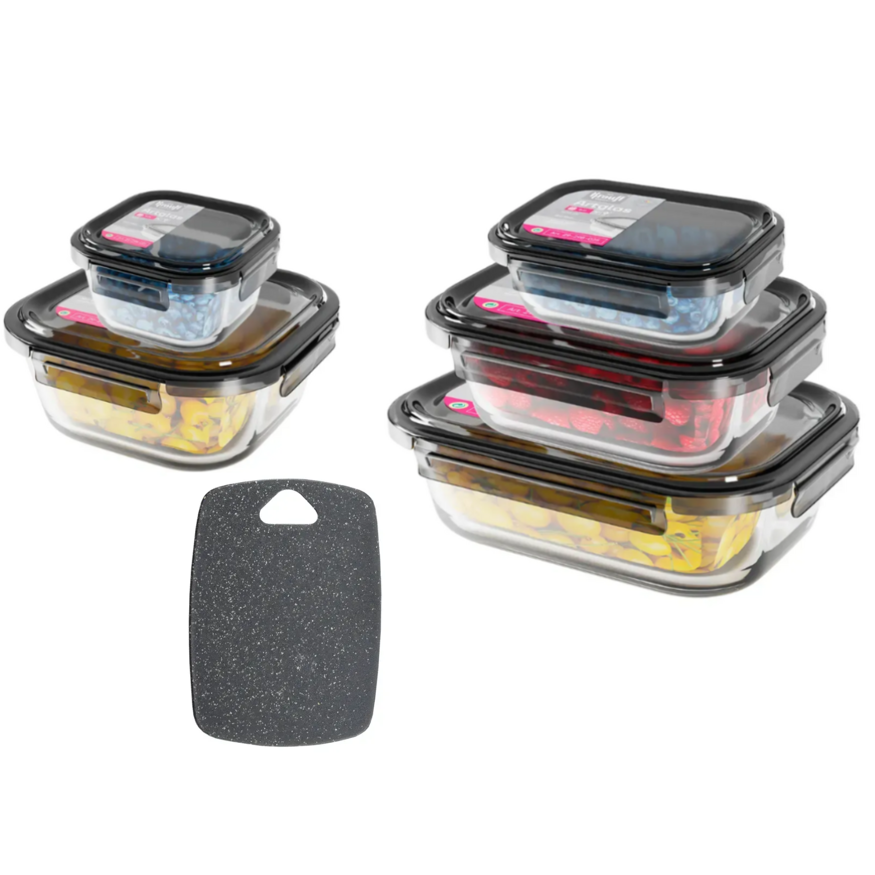 Набір скляних контейнерів Krauff з кухонними аксесуарами (28531)