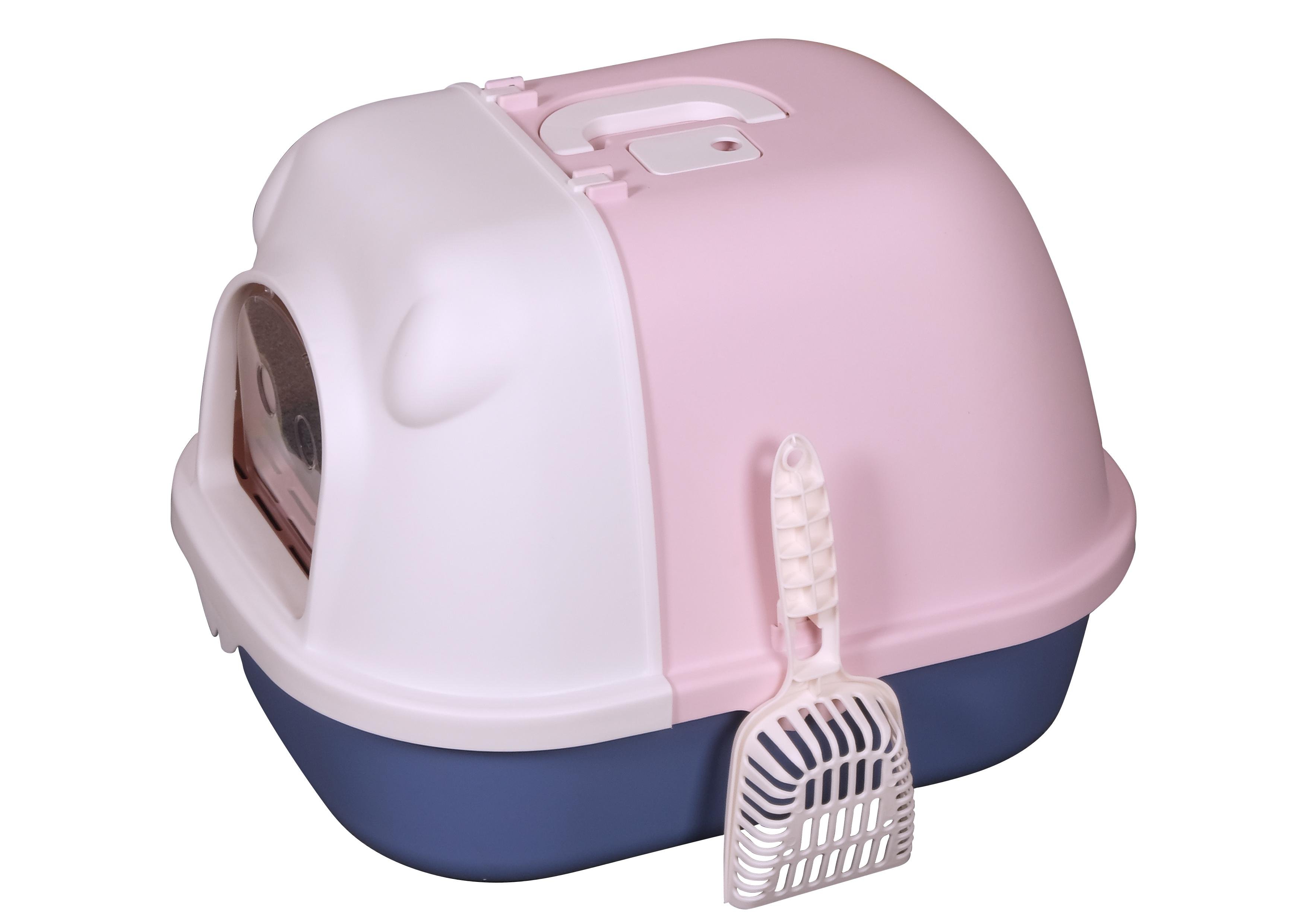 Туалет для котів JCB Миле порося повністю закритий з мішком для вугілля та лопаткою 53х41х38 см - фото 3 Туалет для котів JCB Миле порося повністю закритий з мішком для вугілля та лопаткою 53х41х38 см - фото 3