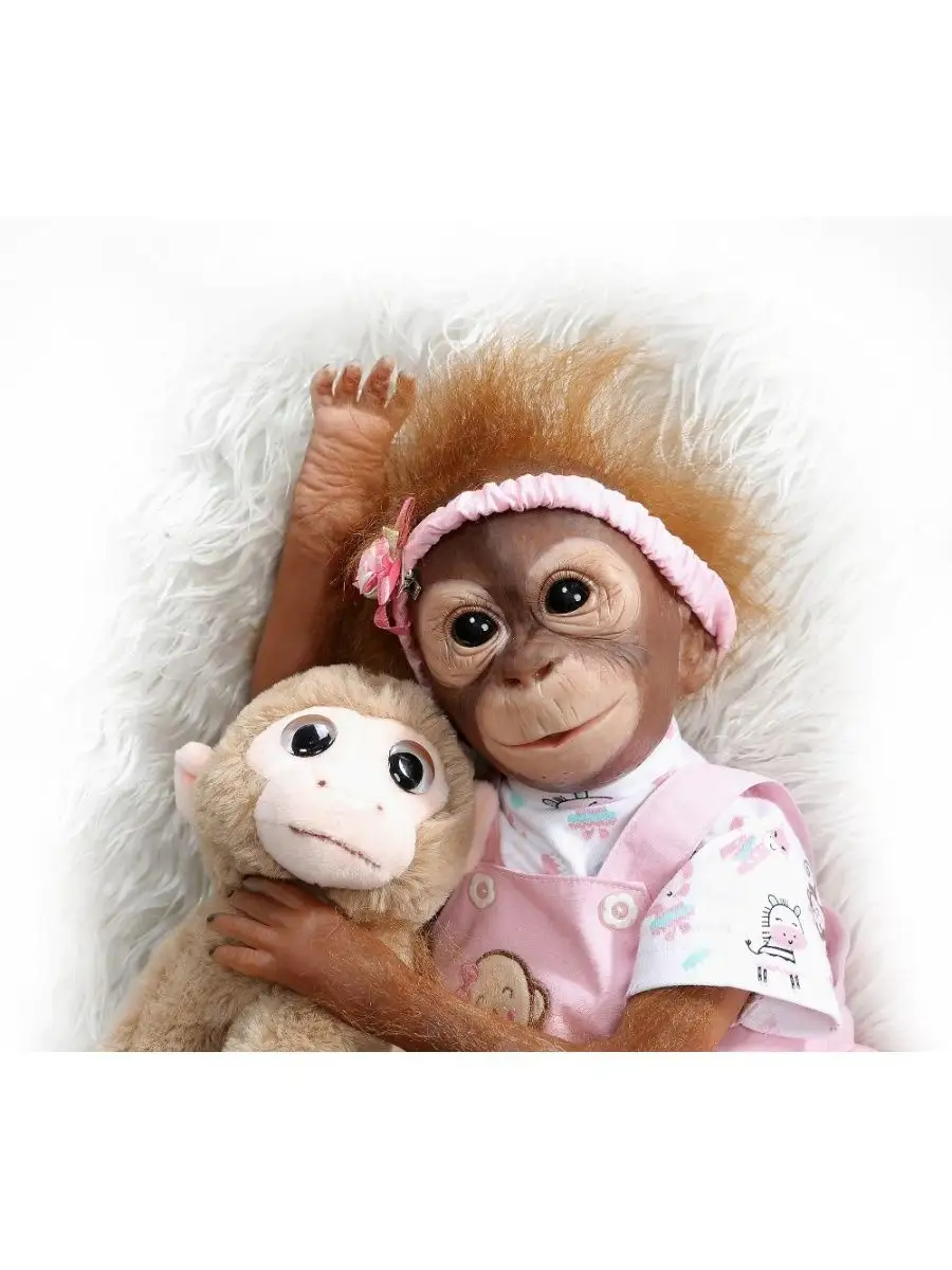 Кукла мягконабивная Реборн Обезьяна Бинго 52 см (5454333) - фото 3 Кукла мягконабивная Реборн Обезьяна Бинго 52 см (5454333) - фото 3