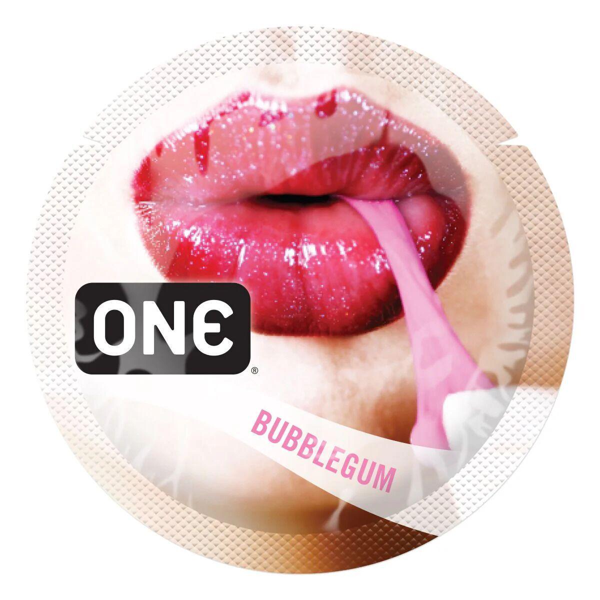 Презерватив ароматизований ONE FlavorWaves Bubblegum запах жувальної гумки 1 шт. Фіолетовий (BLS0751)