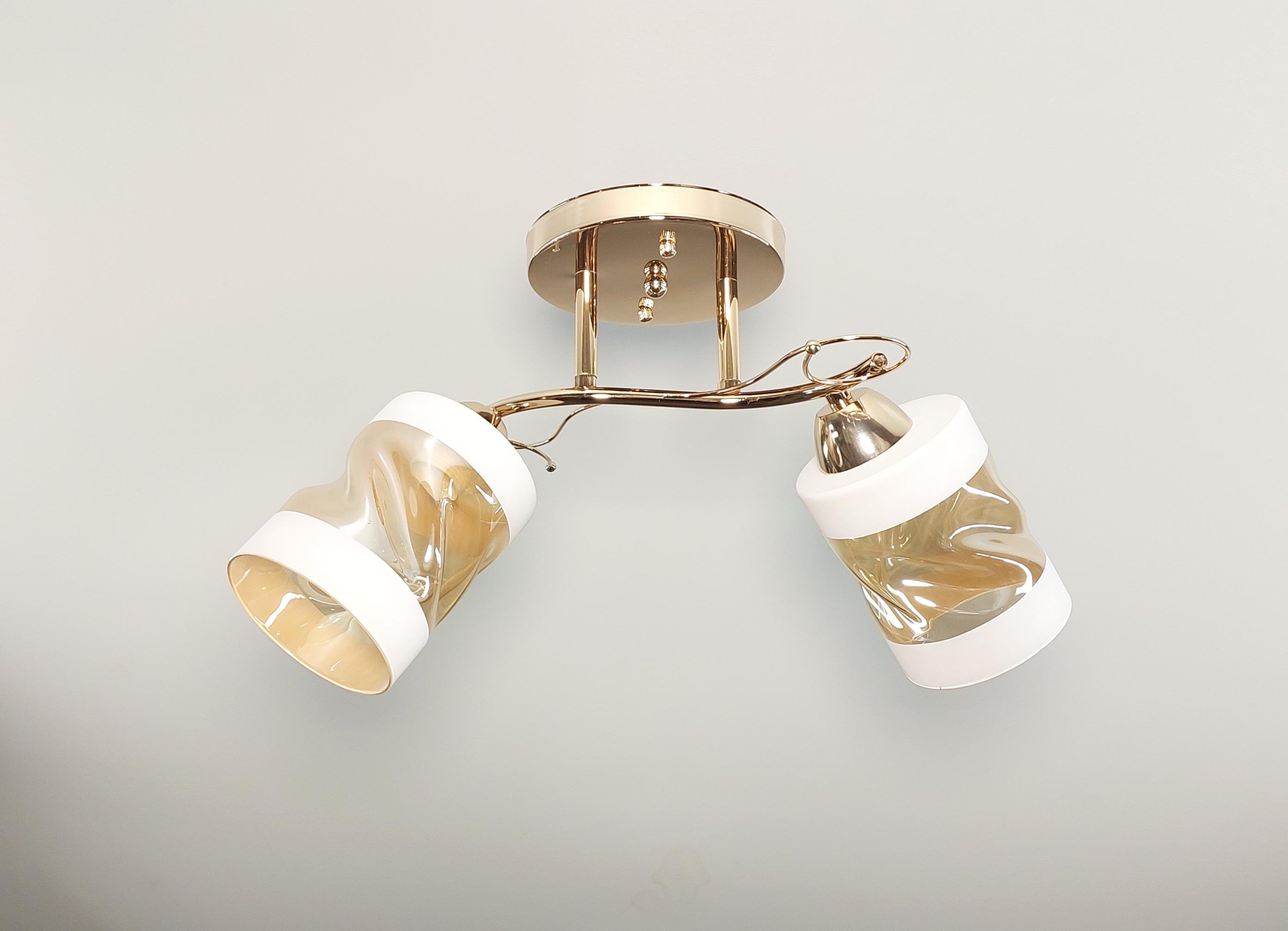 Люстра потолочная на 2 плафона Золотой (4633/2)