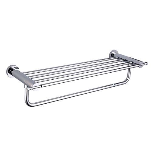 Полка с держателем для полотенец Gappo G1824 580 мм Хром Полка с держателем для полотенец Gappo G1824 580 мм Хром