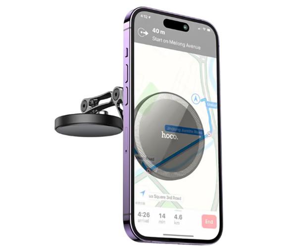 Держатель автомобильный Hoco H50 Magnetic Ring на панель приборов Silver - фото 5