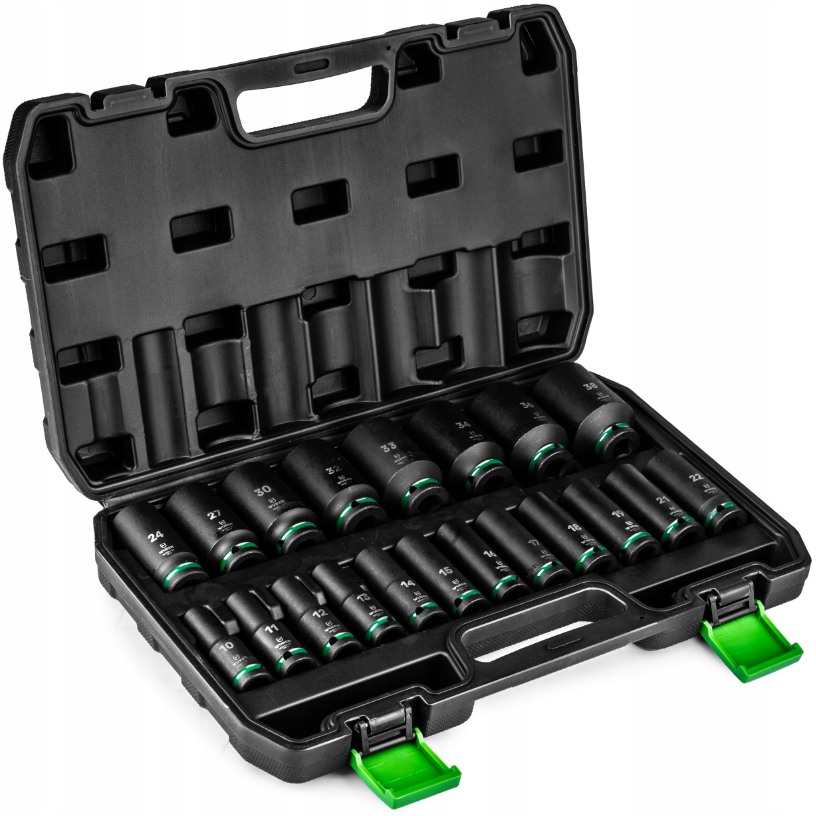 Набор ударных торцевых головок Wuber 1/2 10-38 мм 20 шт. (W3301112)