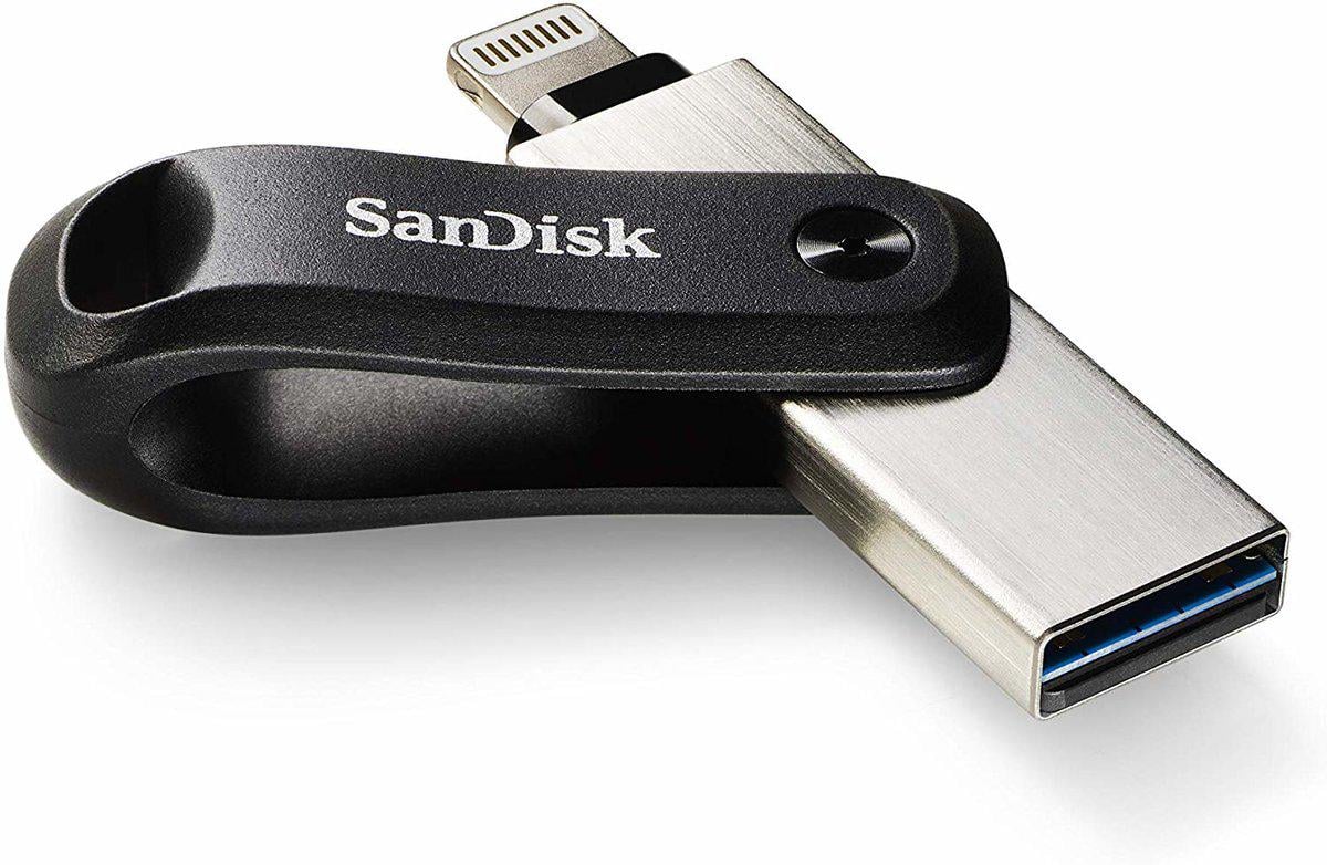 Флеш-память USB SanDisk iXpand Go Lightning Apple 256 Гб (SDIX60N-256G-GN6NE)